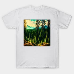 Background Beautiful Forest T-Shirt